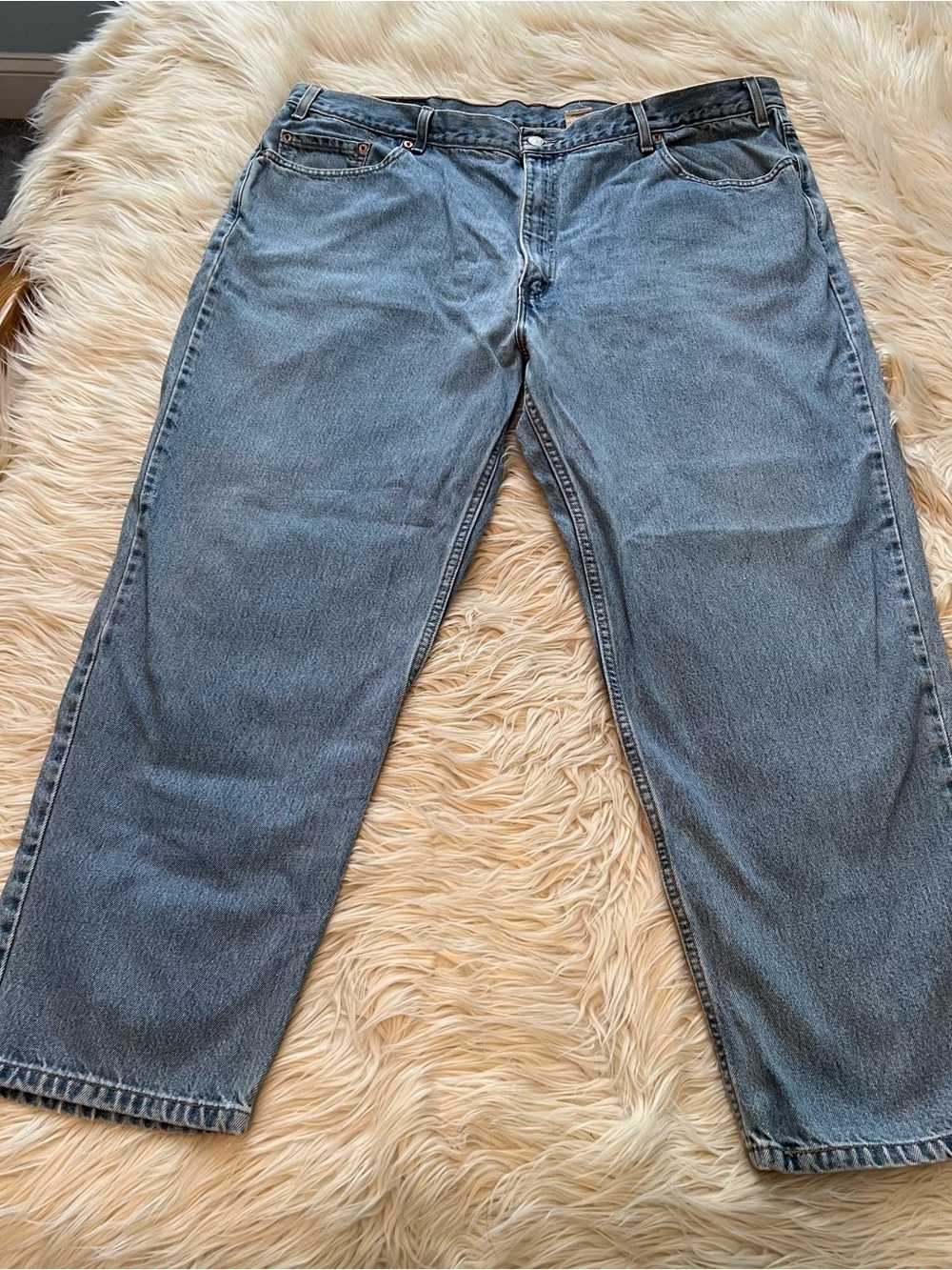 Vintage Levi's Relaxed Fit Denim 550 Blue Jeans Red Tab 46x30 W 44 L 30 Tapered